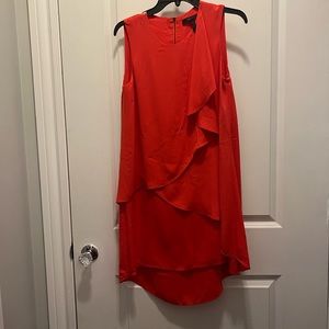 BCBG Coral tiered ruffle dress. Size small.